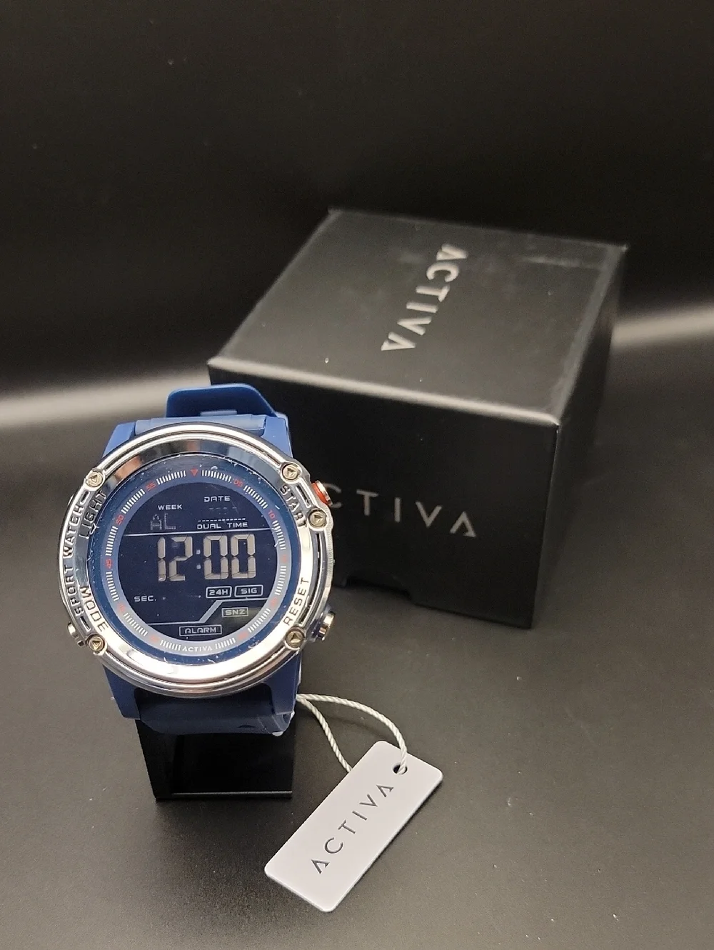 Activa Voyager of Time X Invicta Men's Digital Watch 52mm Navy Blue ACW8125-004